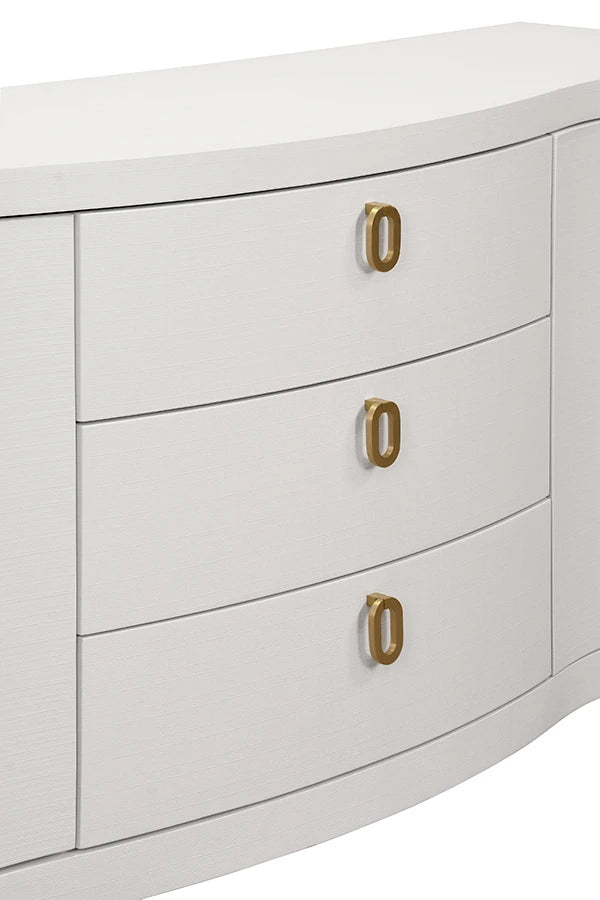 Paulina Curved Front Two Door Three Drawer Buffet