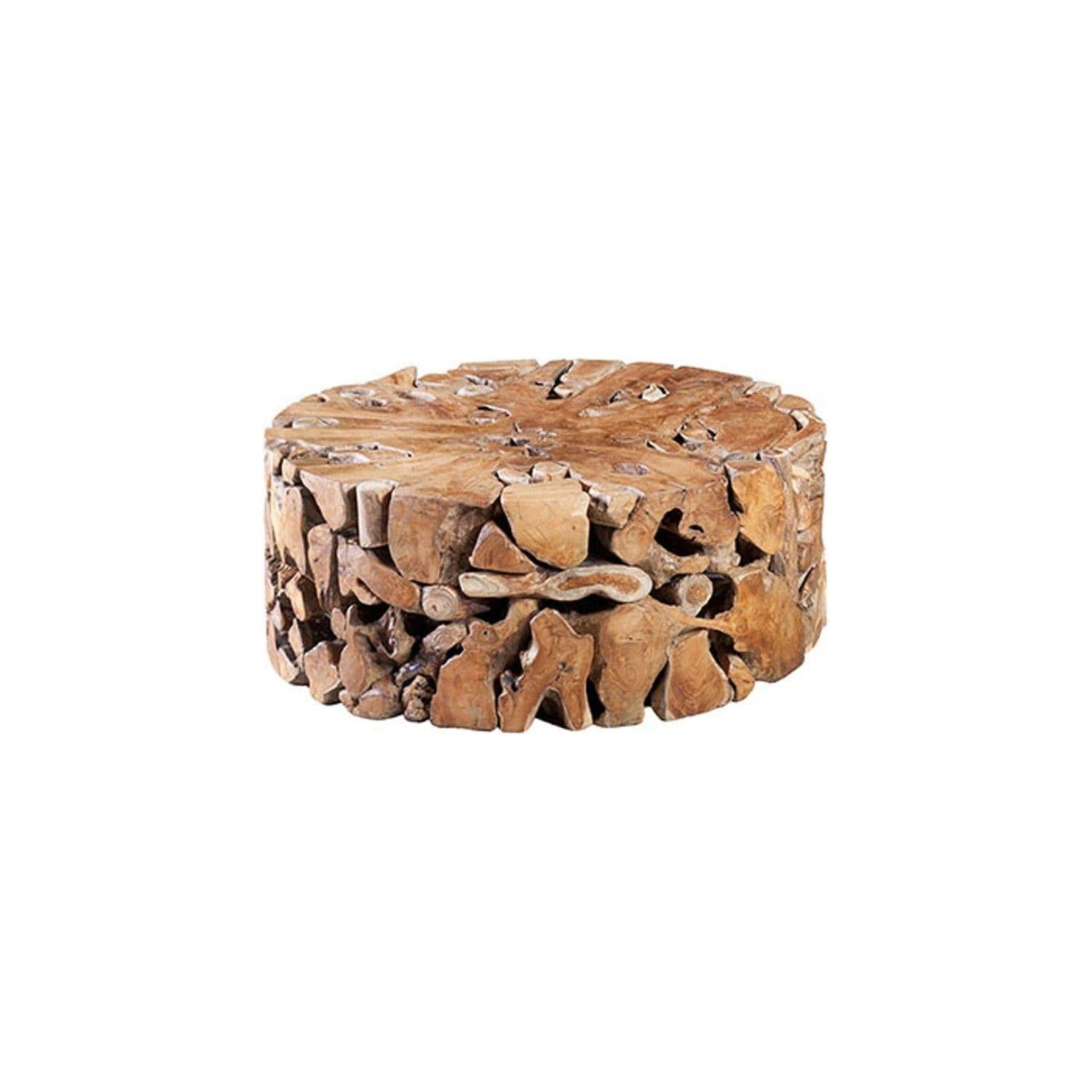 Phillips collection teak slice coffee table online