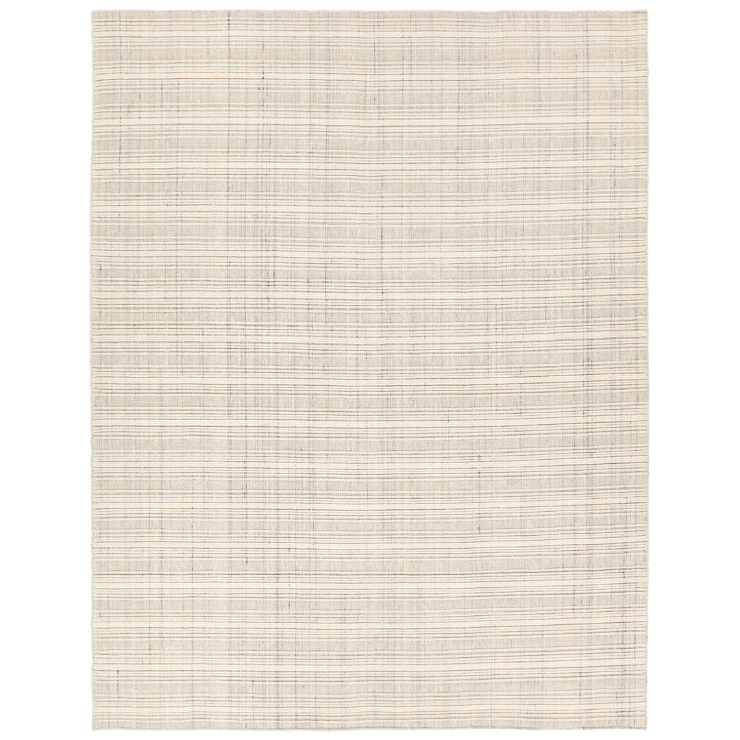 Jaipur Living Promontory Handmade Striped Cream/Gray Area Rug (5'X8' Rectangle)