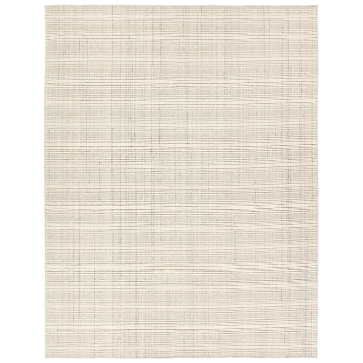 Jaipur Living Promontory Handmade Striped Cream/Gray Area Rug (8'X10' Rectangle)