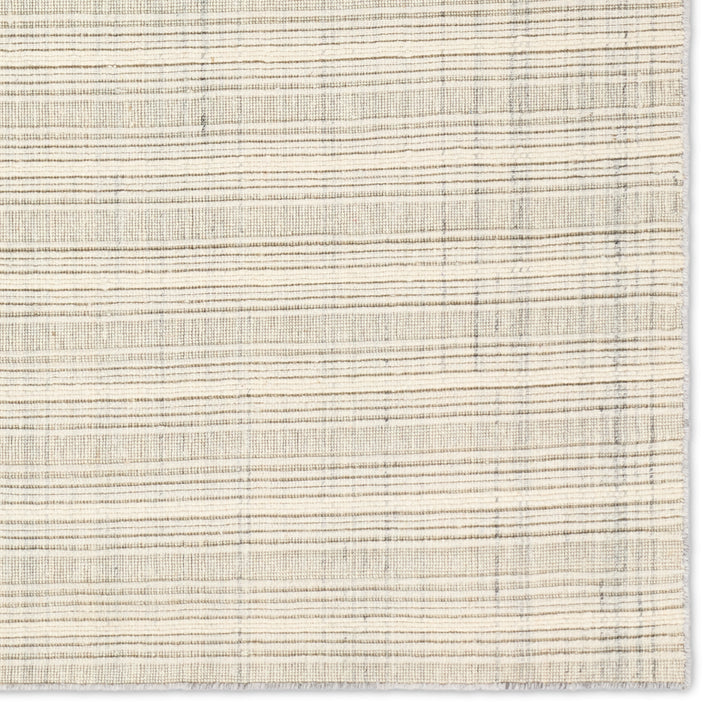 Jaipur Living Promontory Handmade Striped Cream/Gray Area Rug (5'X8' Rectangle)