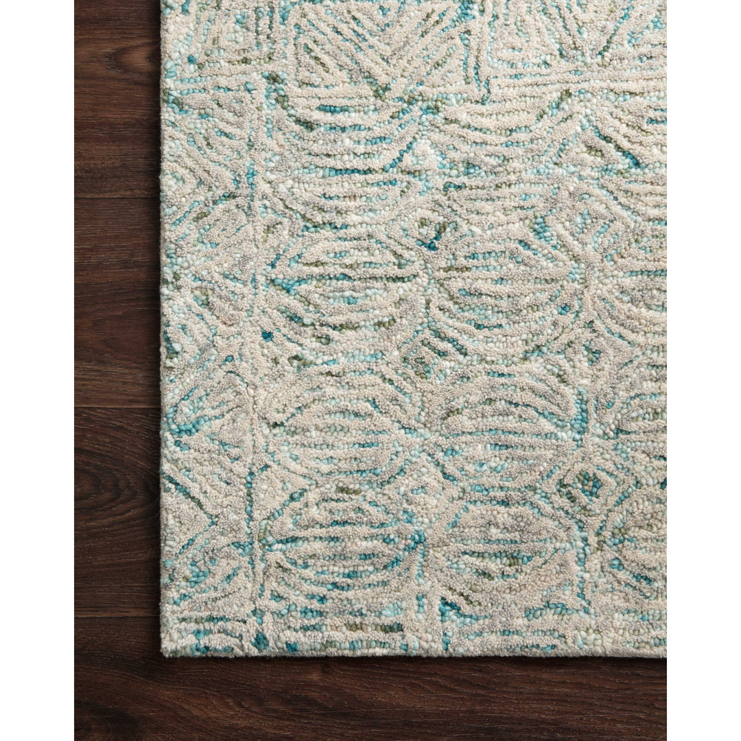 Loloi Peregrine Aqua 18" x 18" Sample Rug