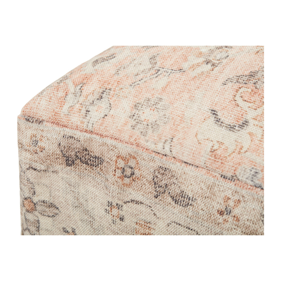 Loloi LPF0020 Blush / Multi 24"W x 24"D x 8"H Pouf