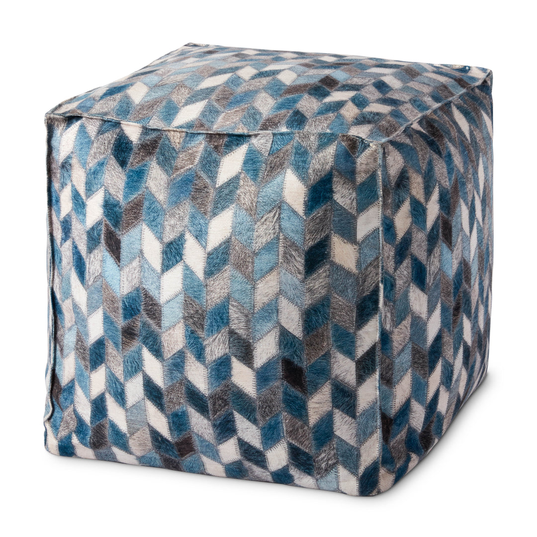 Loloi PF0004 Grey / Multi 18"W x 18"D x 18"H Pouf