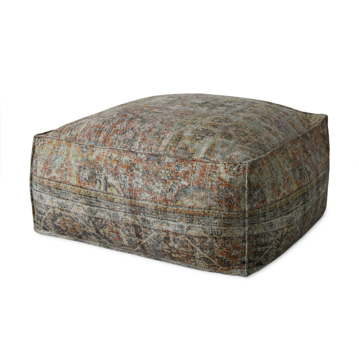 Loloi LPF0038 Multi 36"W x 36"D x 17"H Pouf