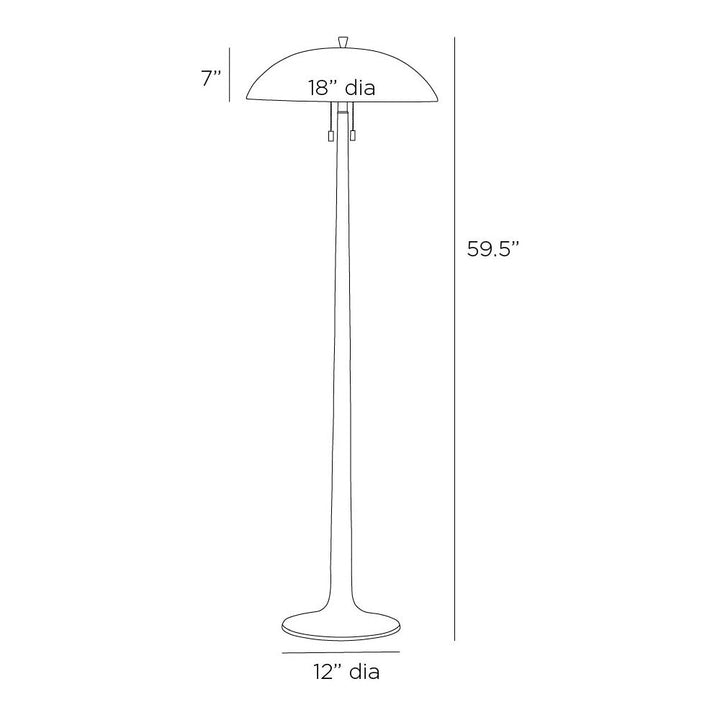 Fitzroy Floor Lamp - Gold