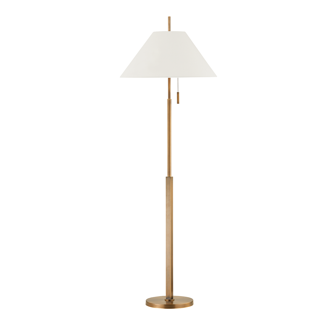 Clic Floor Lamp - Patina Brass