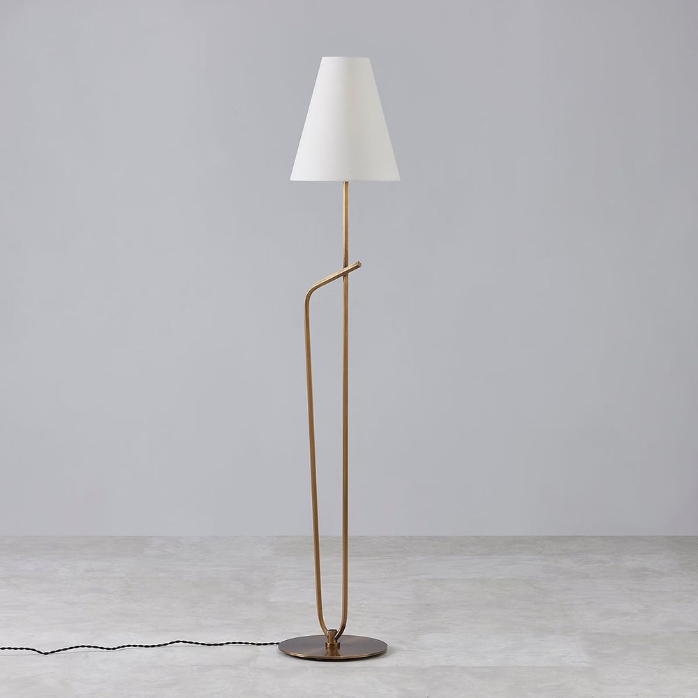 Pearce Floor Lamp - Patina Brass