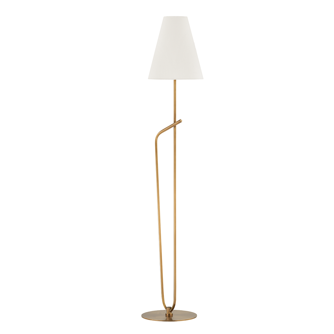 Pearce Floor Lamp - Patina Brass