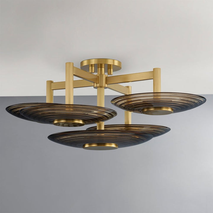 Flush Mounts Griston 5 Light Semi Flush