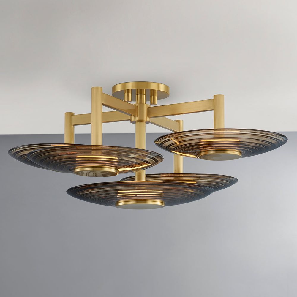 Flush Mounts Griston 5 Light Semi Flush