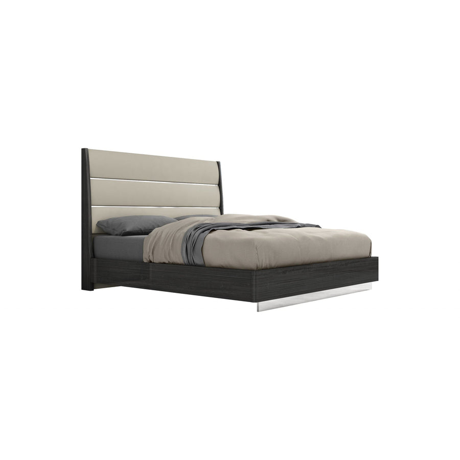 Pino Bed-Whiteline Modern Living-WHITELINE-BK1752-DGRY/LGRY-BedsKing-1-France and Son