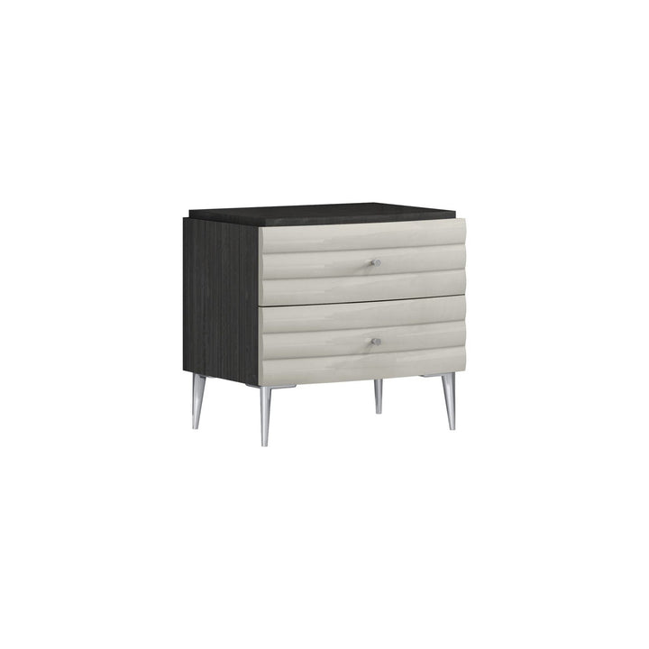 Pino Nightstand-Whiteline Modern Living-WHITELINE-NS1752-DGRY/LGRY-Nightstands-5-France and Son