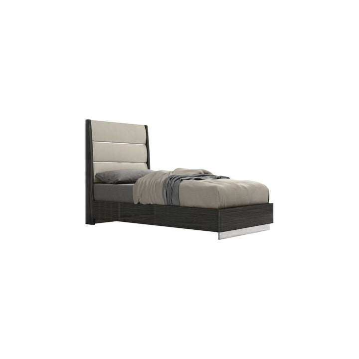 Pino Bed-Whiteline Modern Living-WHITELINE-BT1752-DGRY/LGRY-BedsTwin-8-France and Son