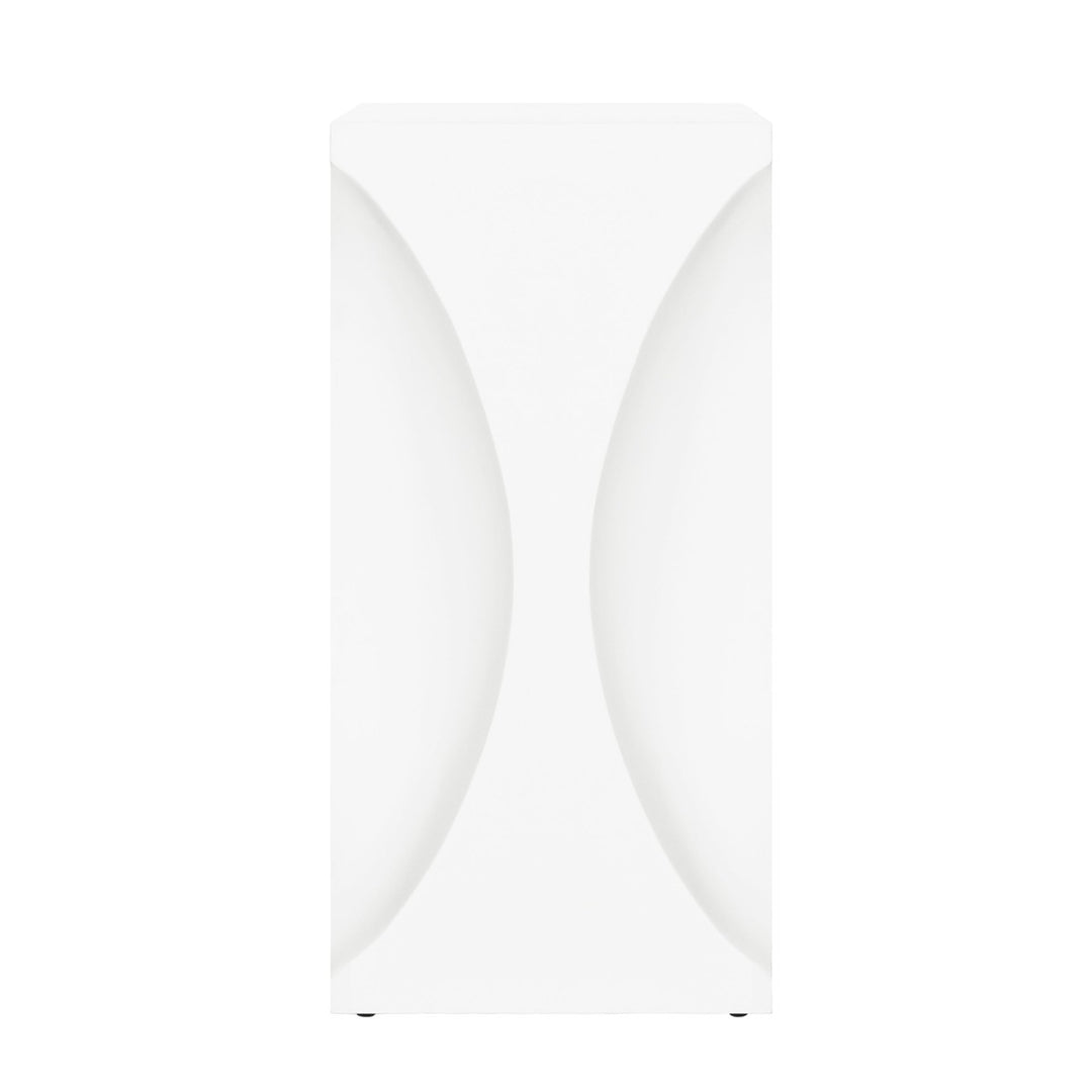 Pinto - Hourglass Occassional Table In Matte White Lacquer