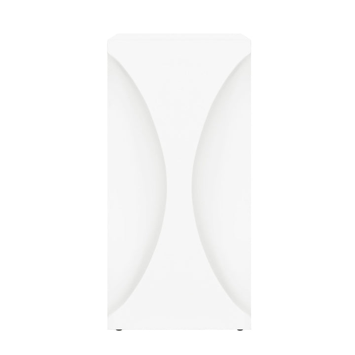 Pinto - Hourglass Occassional Table In Matte White Lacquer