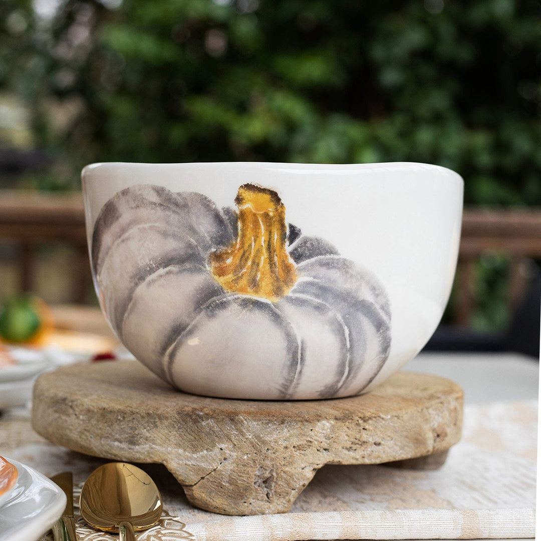 Pumpkins Deep Serving Bowl