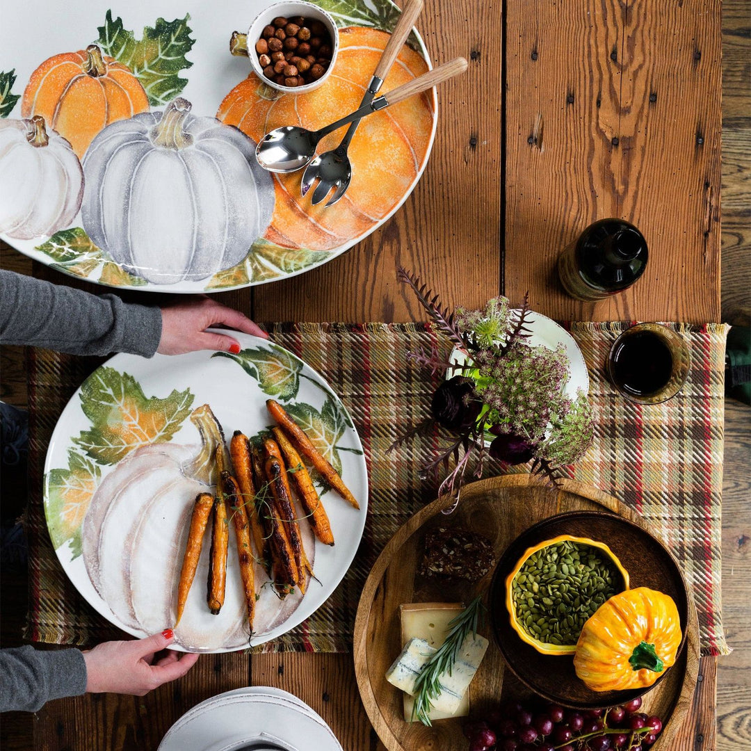 Pumpkins Oval Platter with Assorted Pumpkins