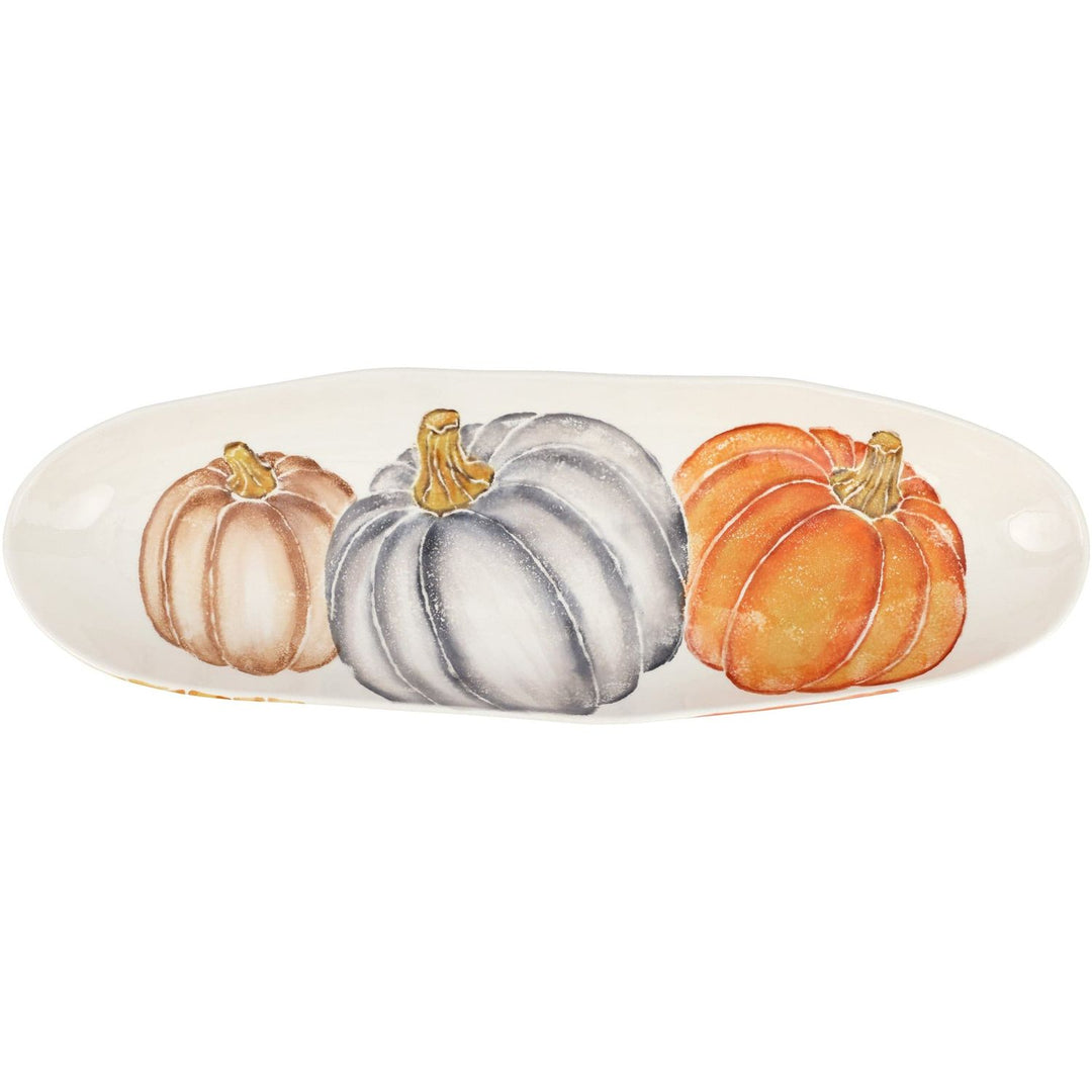 Pumpkins Oval Platter