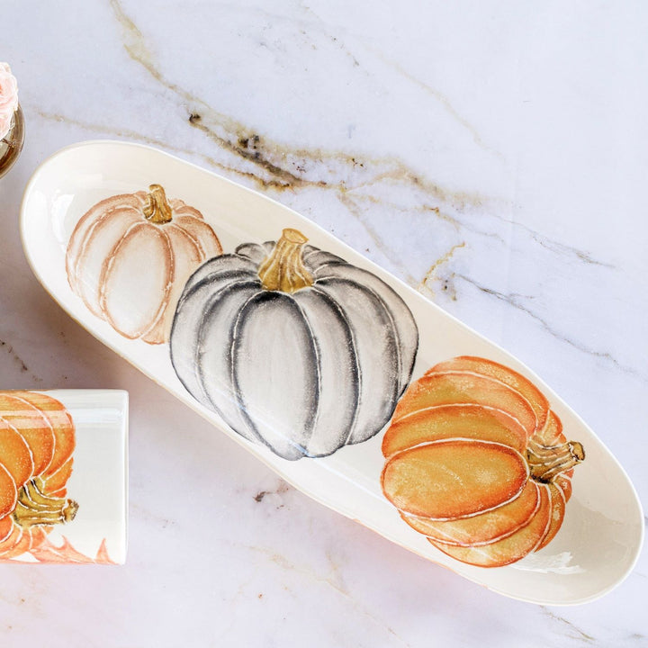 Pumpkins Oval Platter