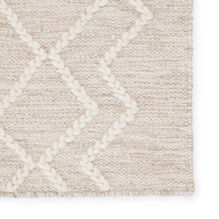 Jaipur Living Moab Natural Geometric Light Gray/ Ivory Area Rug (8'X10')