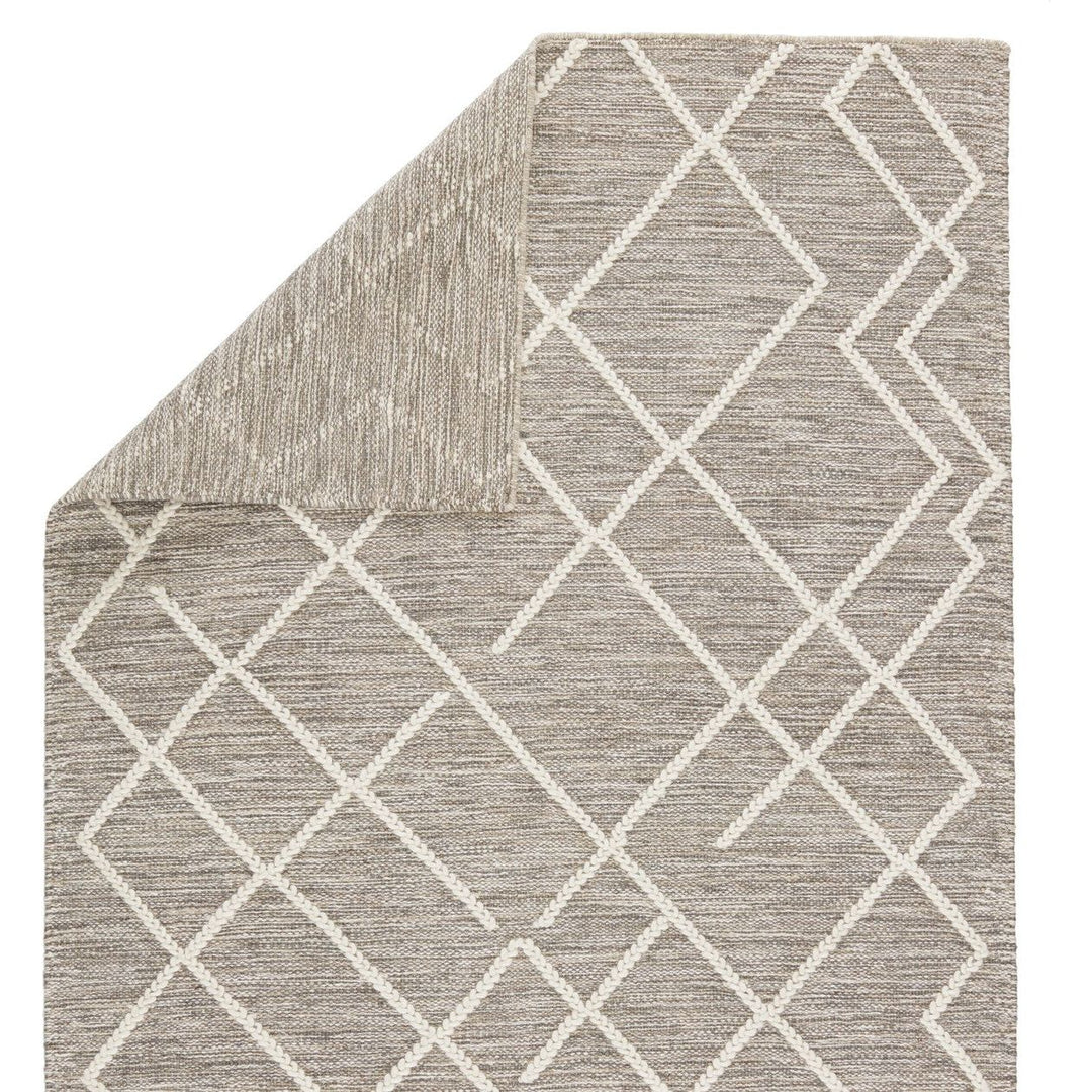 Jaipur Living Moab Natural Geometric Gray/ Ivory Area Rug (8'X10')