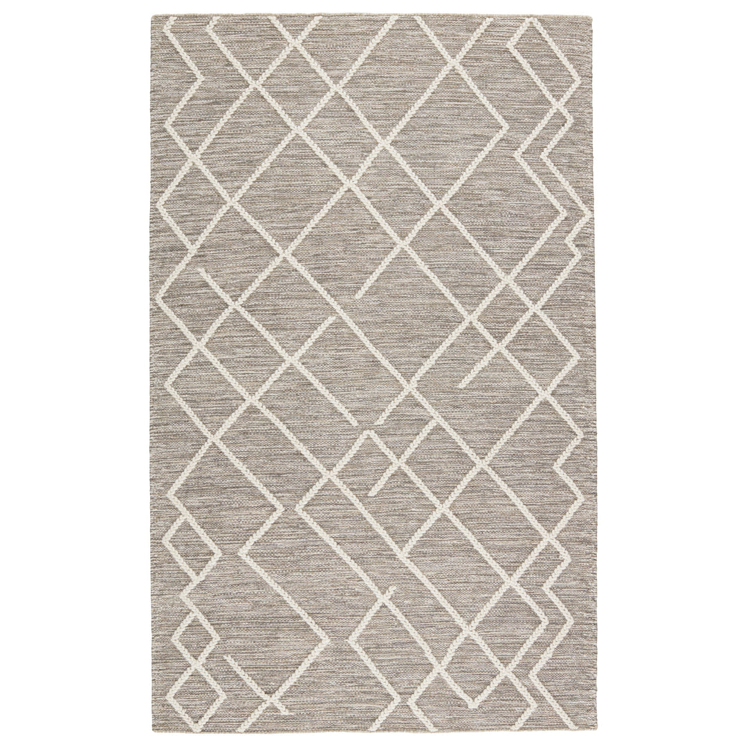 Jaipur Living Moab Natural Geometric Gray/ Ivory Area Rug (5'X8')