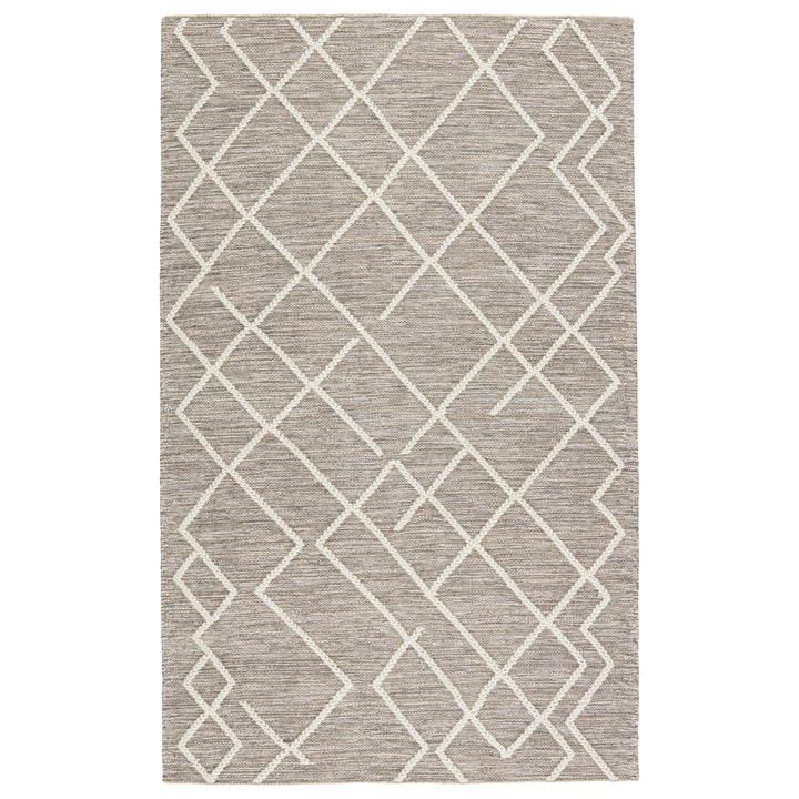 Jaipur Living Moab Natural Geometric Gray/ Ivory Area Rug (5'X8')