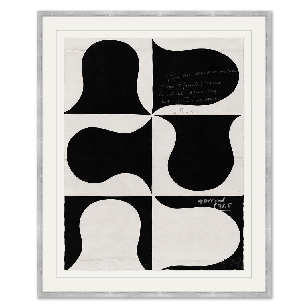 Black and White Abstract Series I (var. 1) by Soicher Marin
