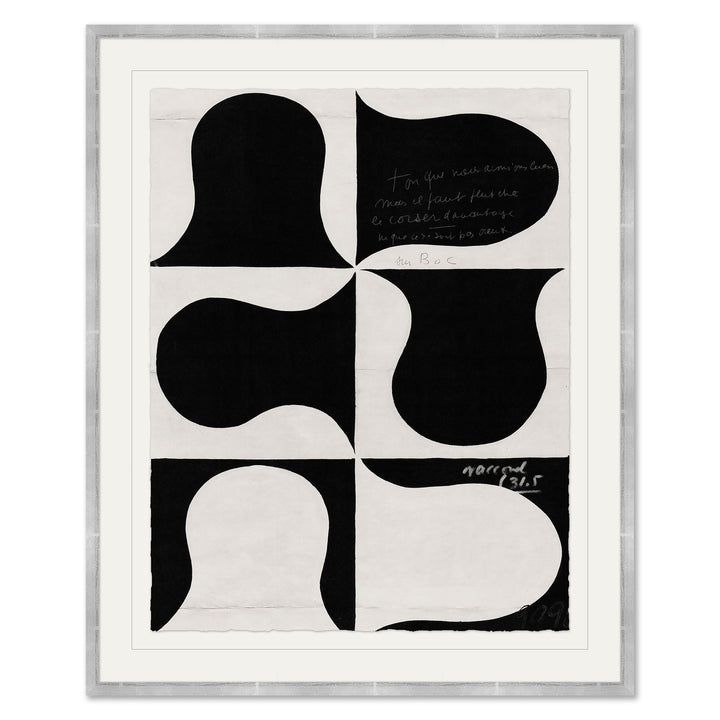 Black and White Abstract Series I (var. 1) by Soicher Marin