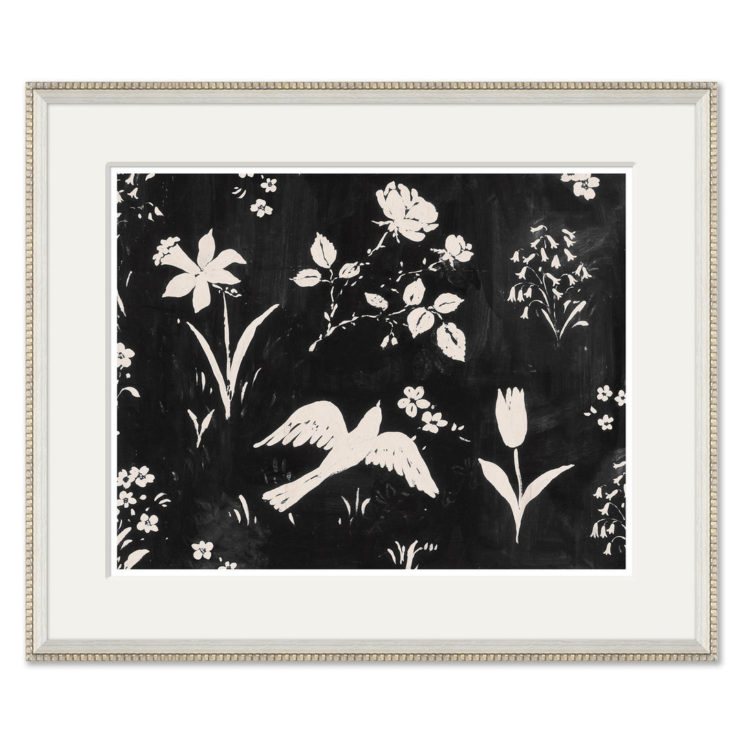Black Flower Garden Gris by Soicher Marin