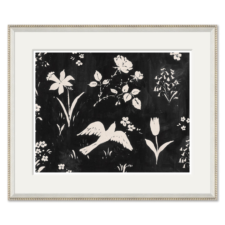Black Flower Garden Gris by Soicher Marin