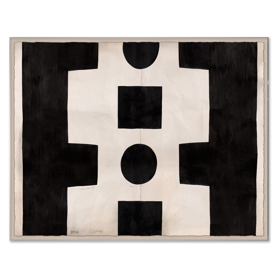 PM-23-0184 Paule Marrot, Black and White Abstract by Soicher Marin