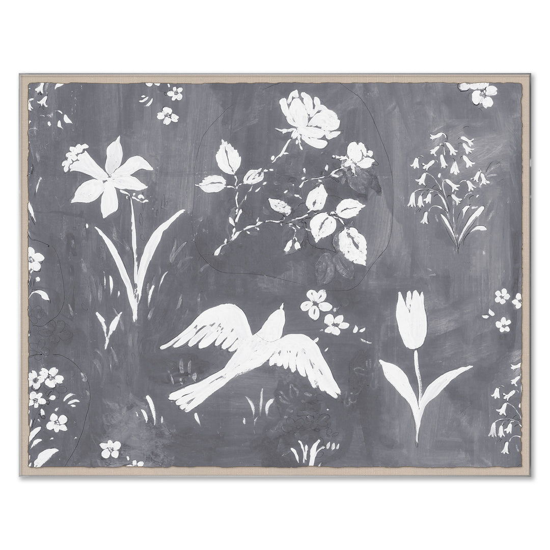 PM-23-0213 Paule Marrot, Flower Garden Gris by Soicher Marin