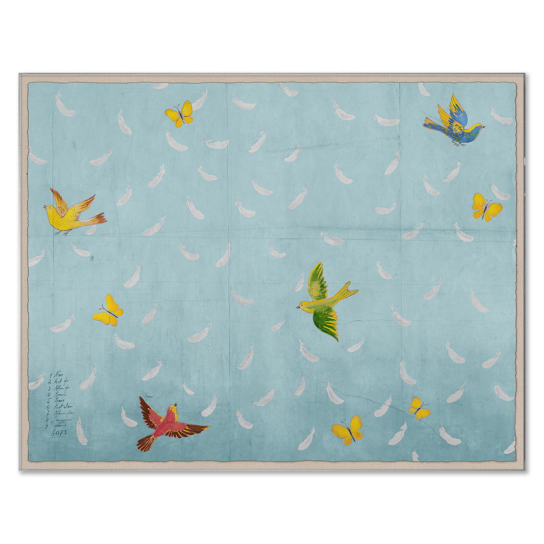 PM-23-0252 Paule Marrot, Blue Feathers by Soicher Marin