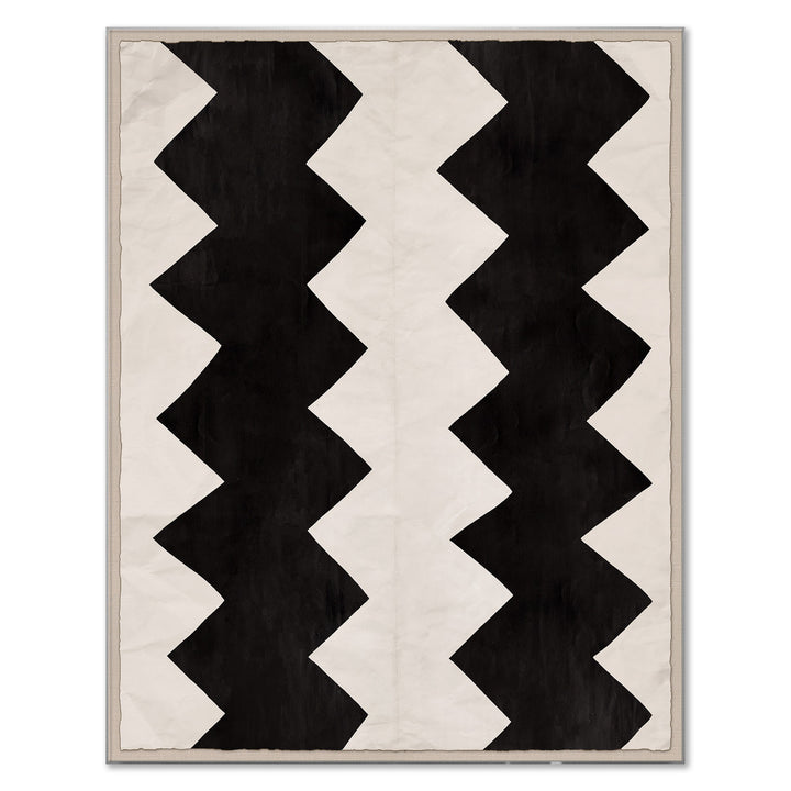 PM-23-0255 Paule Marrot, Black and White Abstract 5 by Soicher Marin
