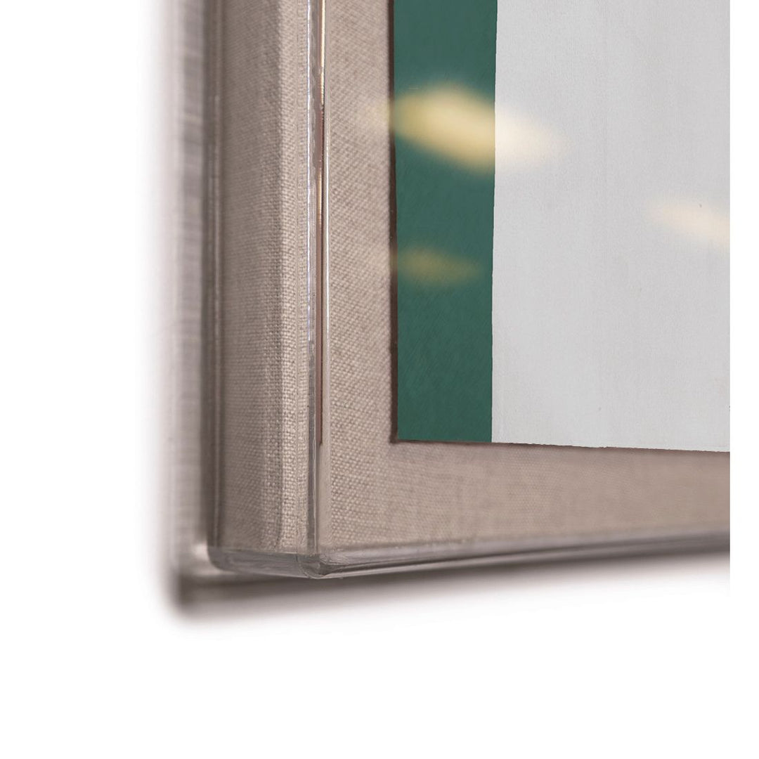 PM-23-0263 Paule Marrot, Green and White Abstract detail by Soicher Marin