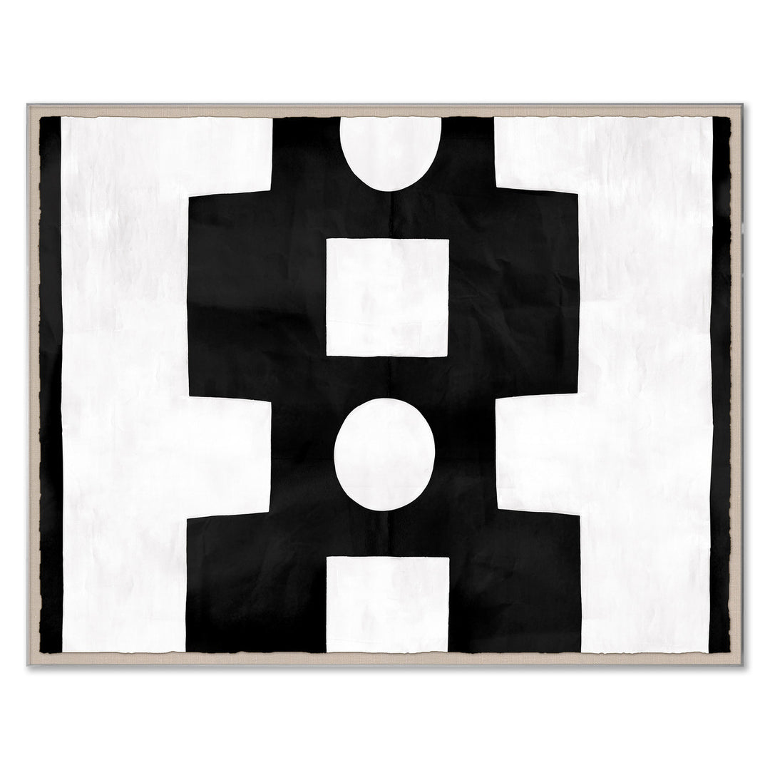 PM-23-0264 Paule Marrot, Black and White Abstract 2 by Soicher Marin