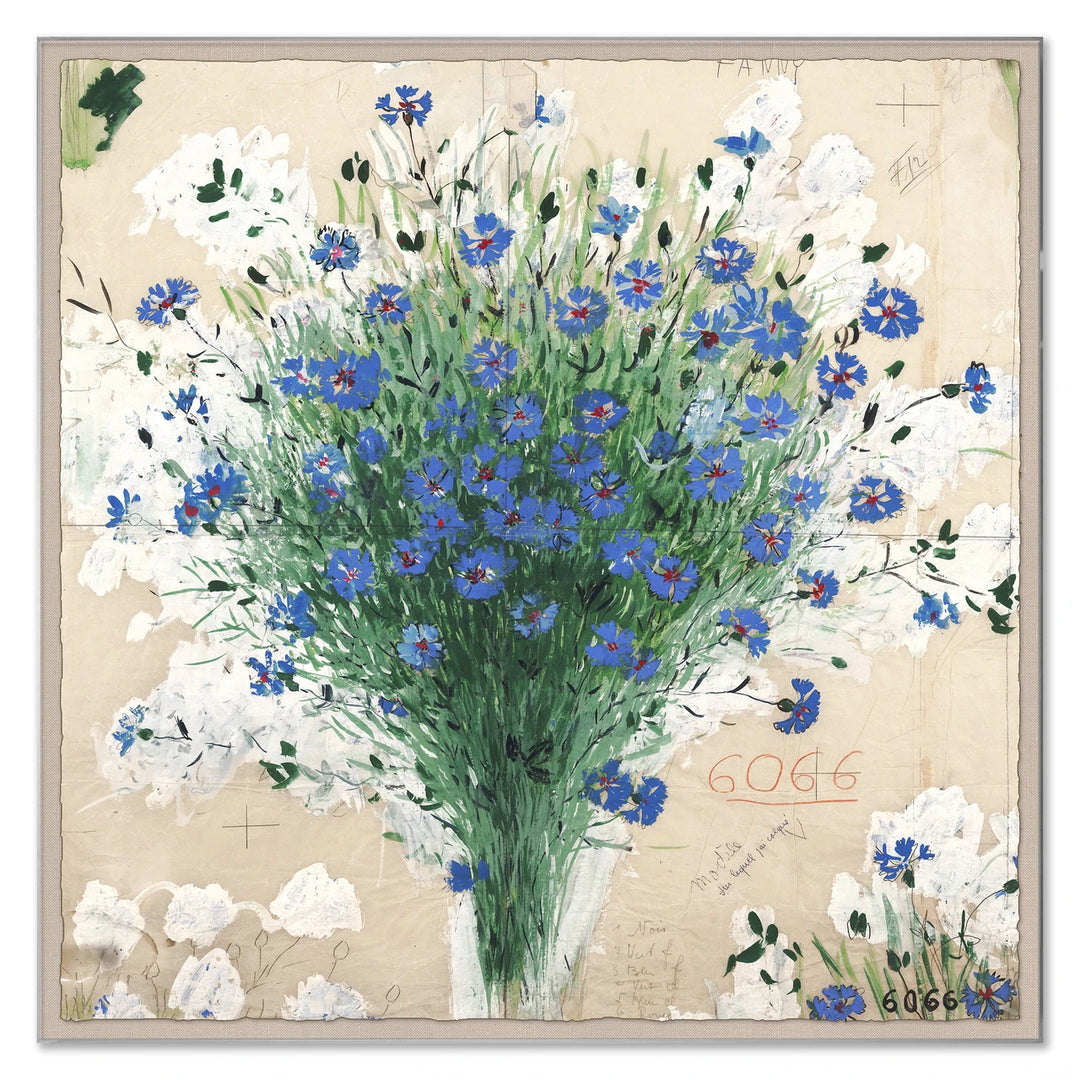 PM-26-0301 Paule Marrot, Bouquet de Bleuets by Soicher Marin