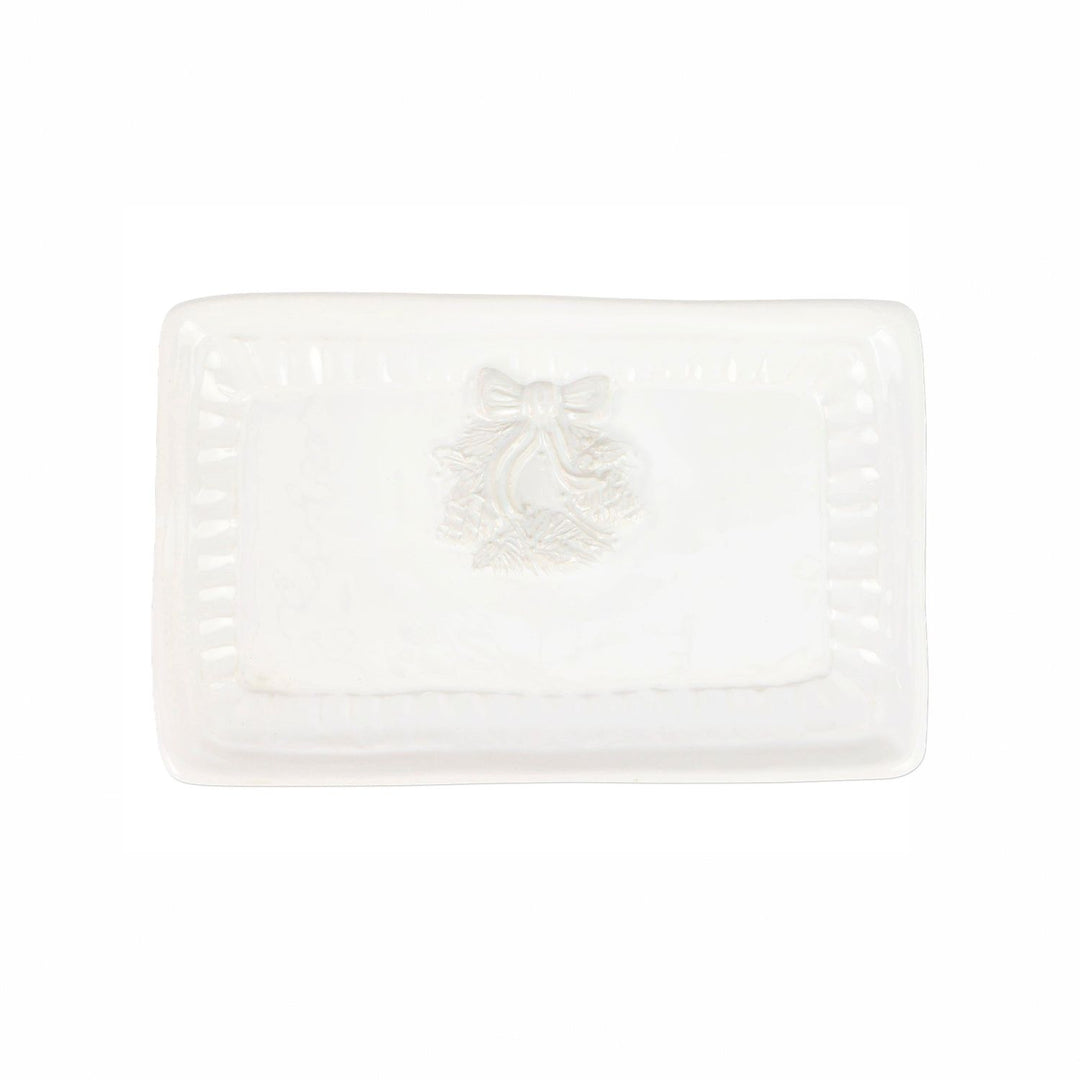 Pietra Natale Wreath Rectangular Tray - Default Title