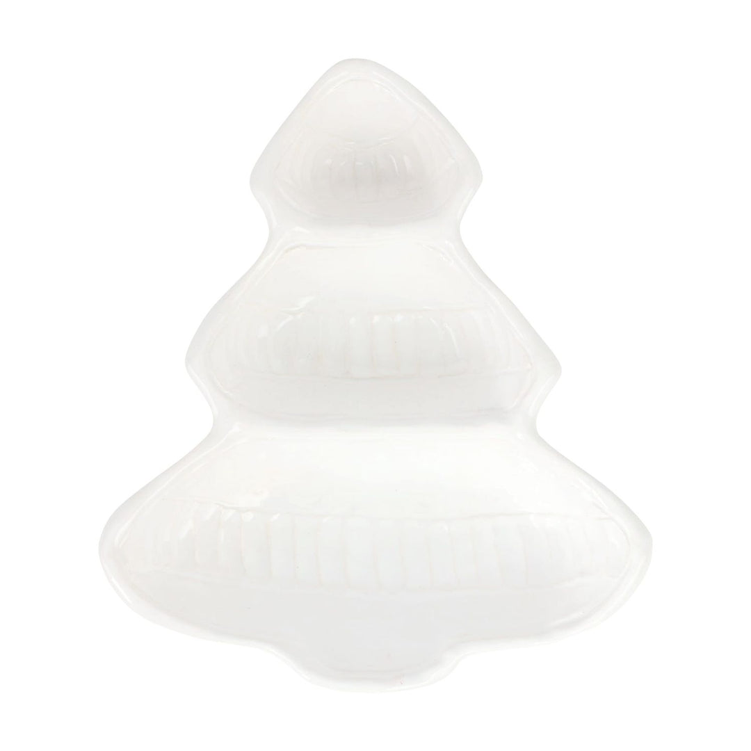 Pietra Natale Figural Tree Three-Part Server
