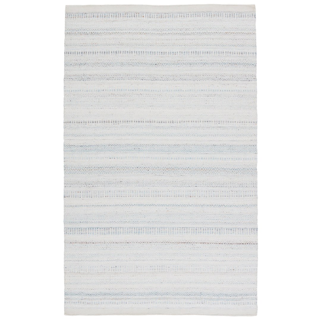 Jaipur Living Parson Indoor/ Outdoor Tribal Light Blue/ Ivory Area Rug (10'X14')