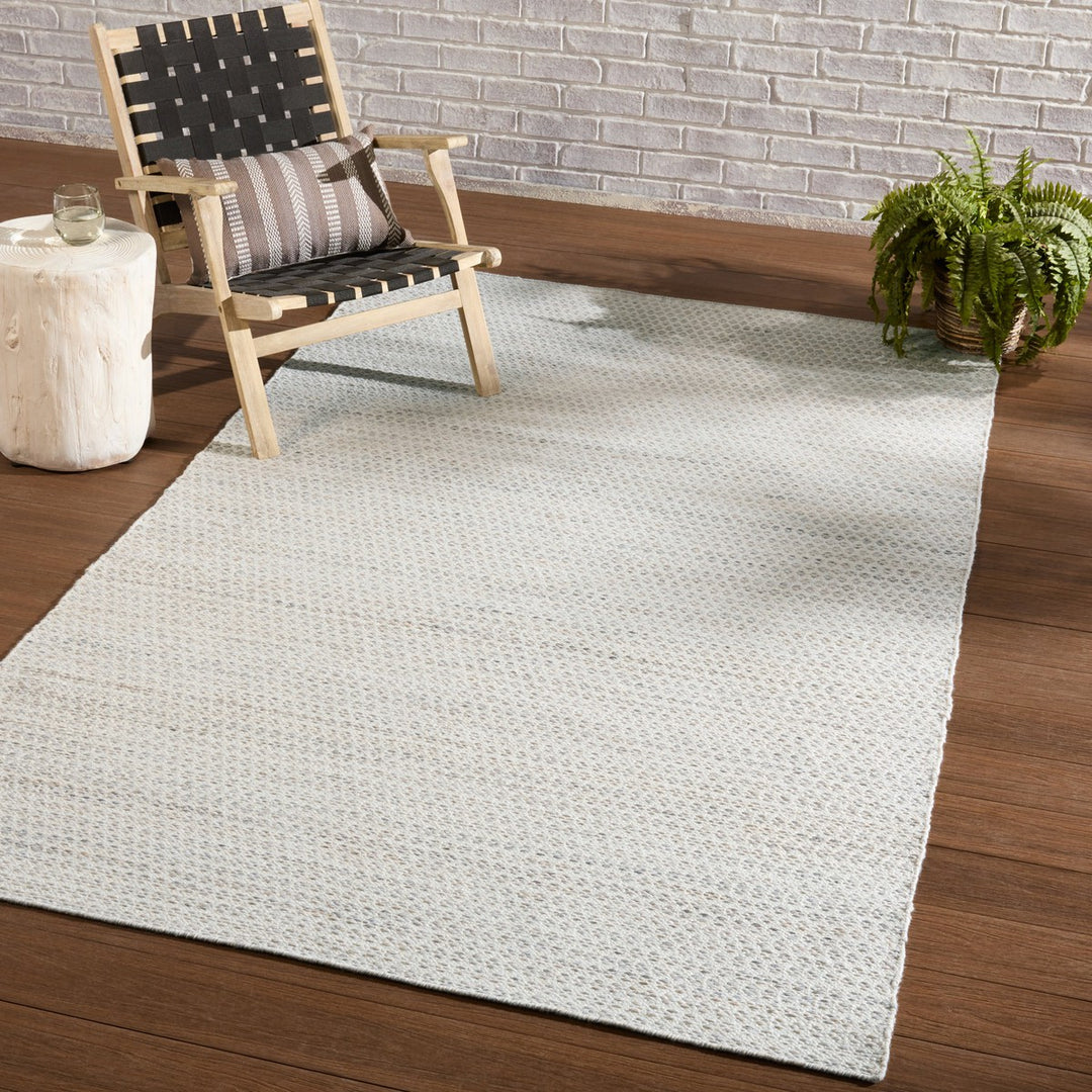 Jaipur Living Eliza Indoor/ Outdoor Trellis Cream/ Taupe Runner Rug (3'X10')