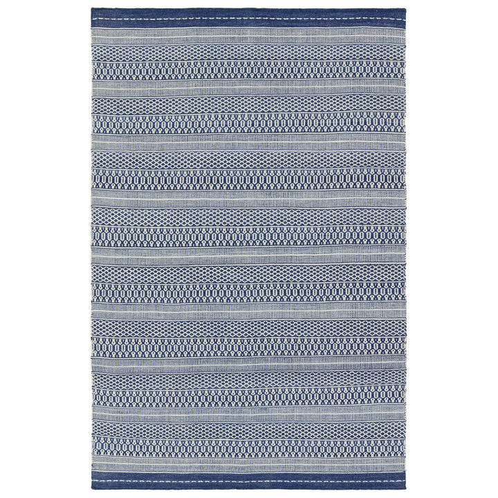 Jaipur Living Lenna Handmade Indoor/Outdoor Striped Navy/Cream Area Rug (9'X12')