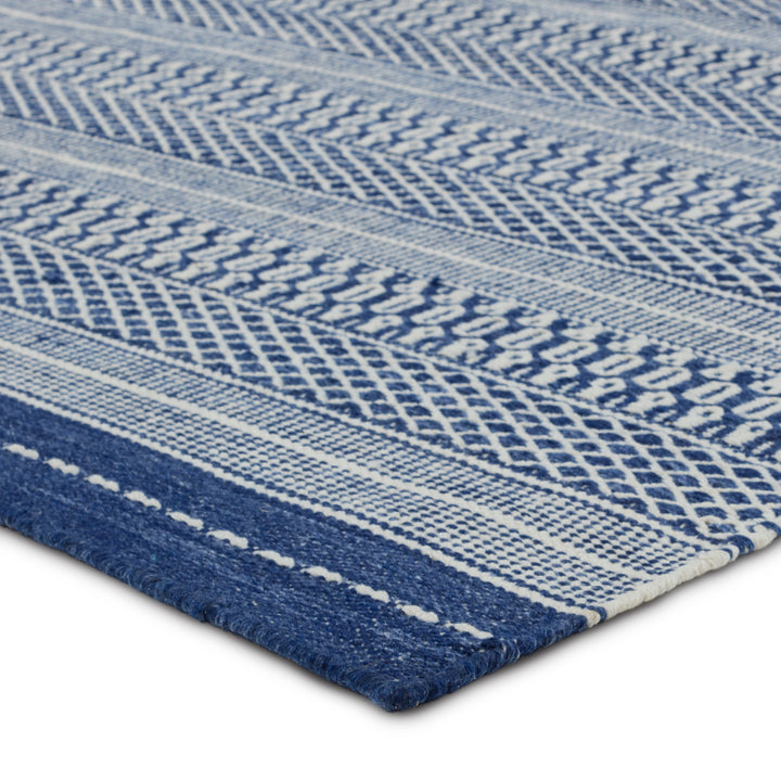 Jaipur Living Lenna Handmade Indoor/Outdoor Striped Navy/Cream Area Rug (9'X12')