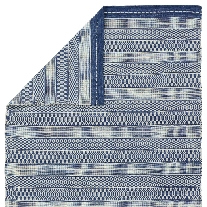 Jaipur Living Lenna Handmade Indoor/Outdoor Striped Navy/Cream Area Rug (9'X12')