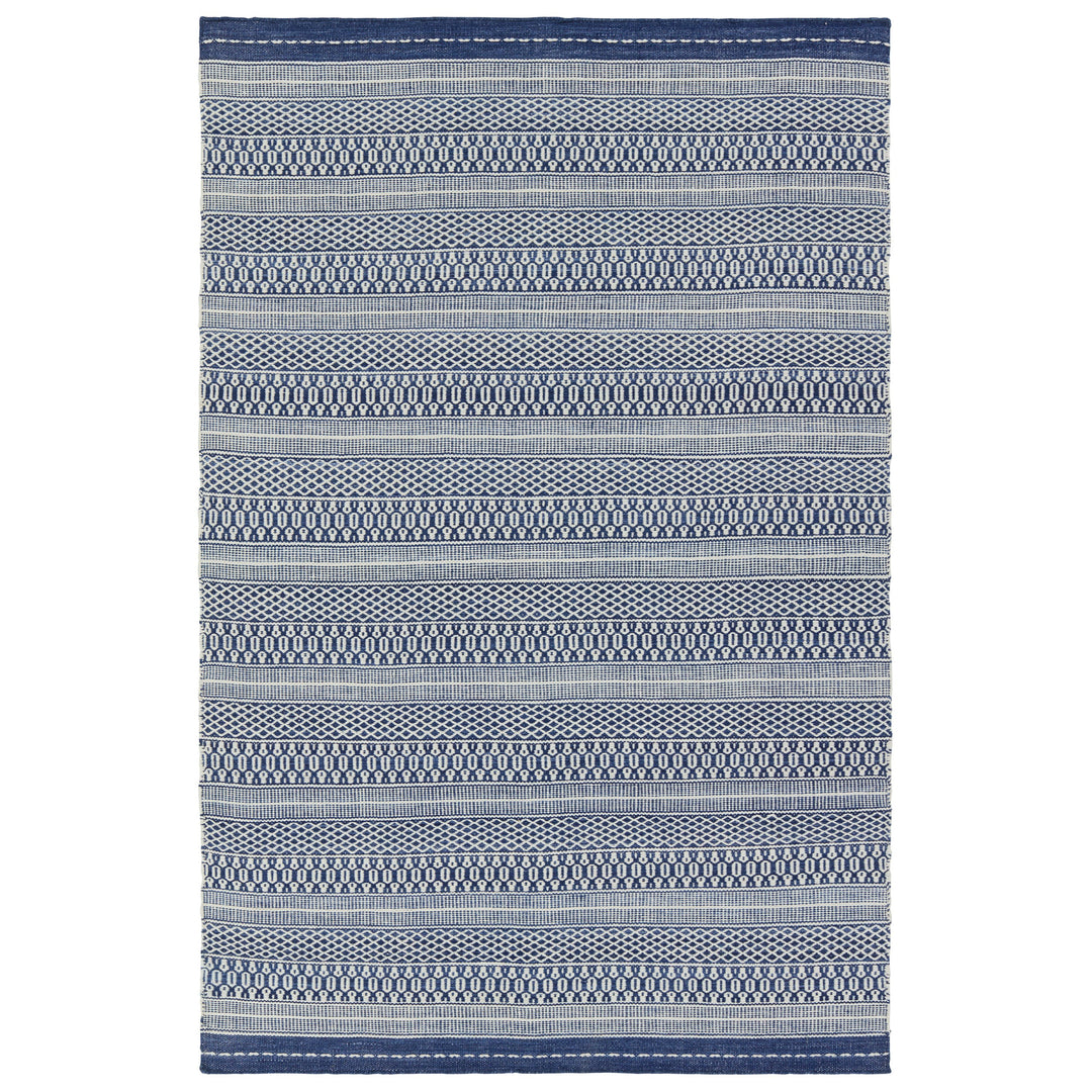 Jaipur Living Lenna Handmade Indoor/Outdoor Striped Navy/Cream Area Rug (4'X6')