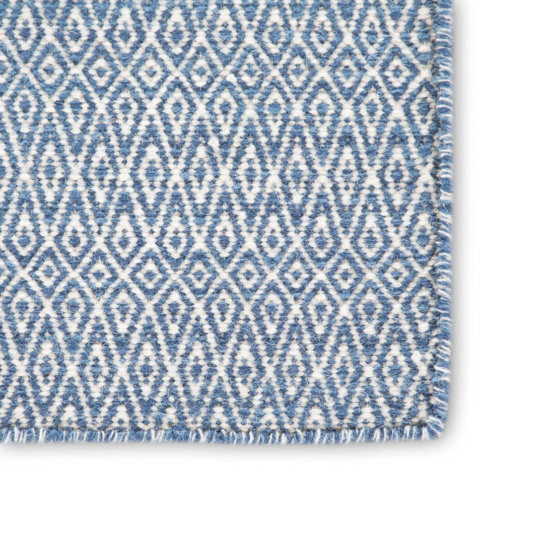 Jaipur Living Eulalia Handmade Geometric Blue/ Ivory Area Rug (5'X8')