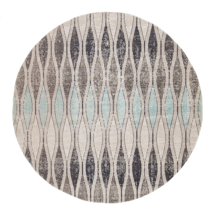 Jaipur Living Norwich Indoor/ Outdoor Geometric Gray/ Blue Area Rug (5'3"X7'6")