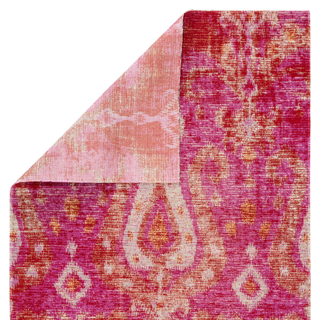 Jaipur Living Zenith Indoor/ Outdoor Ikat Pink/ Orange Runner Rug (2'6"X8')